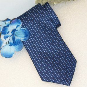 Tommy Hilfiger Mens Blue Tie 100% Italian Silk Made in USA